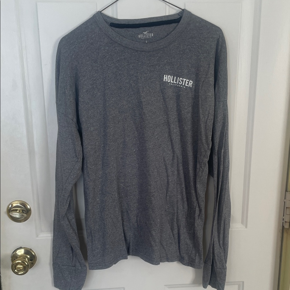 Hollister Charcoal Long Sleeve Tee